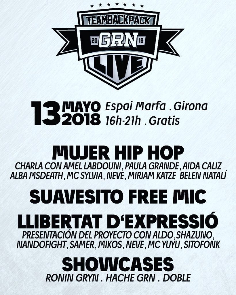 Este domingo llega de nuevo la fiesta de <a href="/teambackpackesp/">TEAMBACKPACKESP</a> TBP GRN LIVE 2