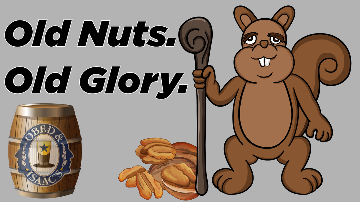 ObedandIsaacs's tweet photo. JUST TAPPED! Introducing...OLD NUTS. OLD GLORY.
This is an easy drinking pecan stout with a dark brown color. Aged in JK Williams barrels with pecans for a sweet whiskey taste with a smooth finish. It's very mild and approachable.
#OldNuts #OldGlory https://t.co/75WZUbqrA6