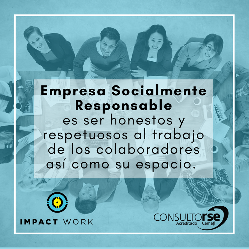 ImpactWorkMx's tweet photo. La #ResponsabilidadSocialEmpresarial es respetar los derechos de los empleados y darles no sólo un sueldo competitivo, es también brindar prestaciones que sean más que las que sugiere la ley. Como flexibilidad, más oportunidades de desarrollo profesional y espacios seguros. #RSE https://t.co/zibVJTvbso