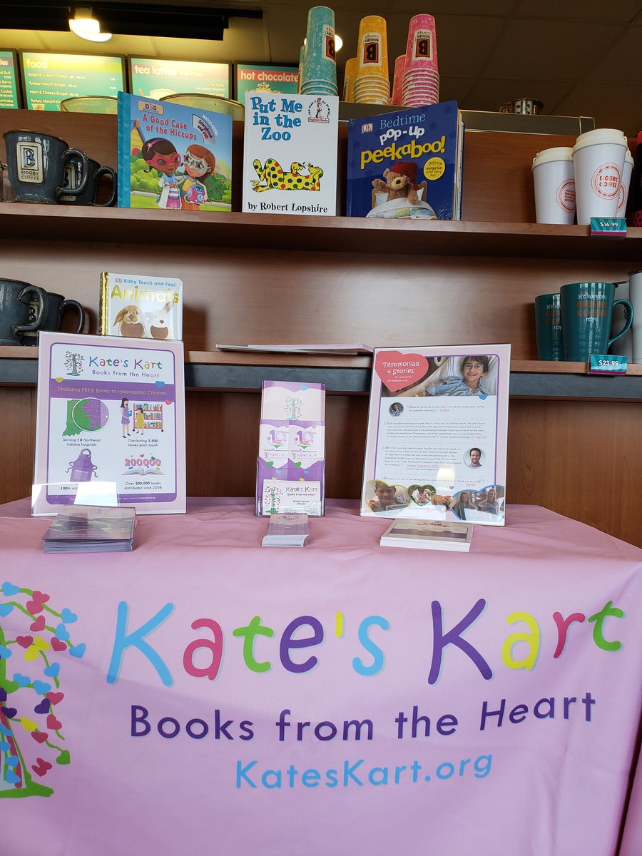 Tomorrow's Thursday and that means we're passing out coupons to anyone that donates to Kate's Kart! Stop in tomorrow for some great coffee and a chance to support an incredible organization! #lovepeople #readingisfun #drinkgreatcoffee