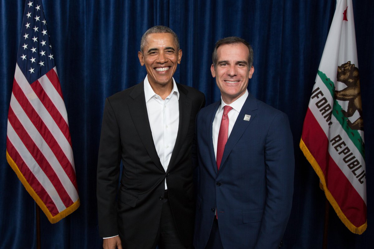 Great to see you again, Mr. President! <a href="/BarackObama/">Barack Obama</a>, we miss you — thanks for spending some time in L.A.