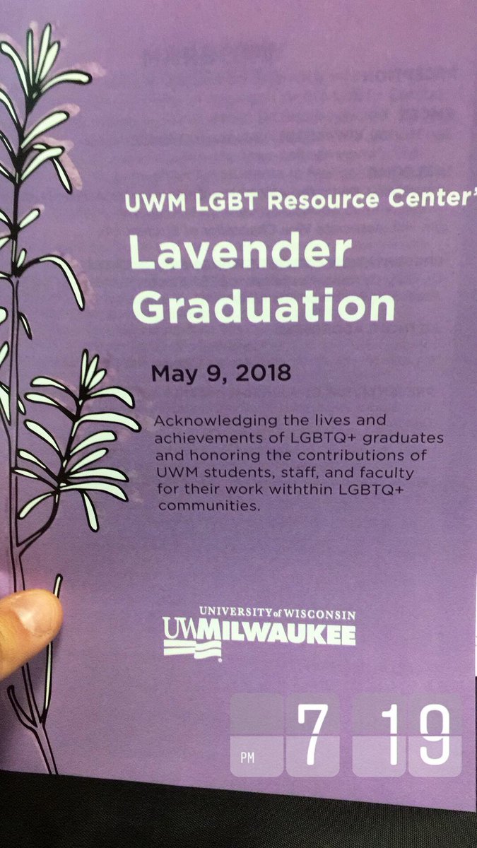 UWMLGBTQRC's tweet photo. Out here and ready to celebrate #UWMLavGrad! 🌈🌈🌈 https://t.co/gT4dgxYji4