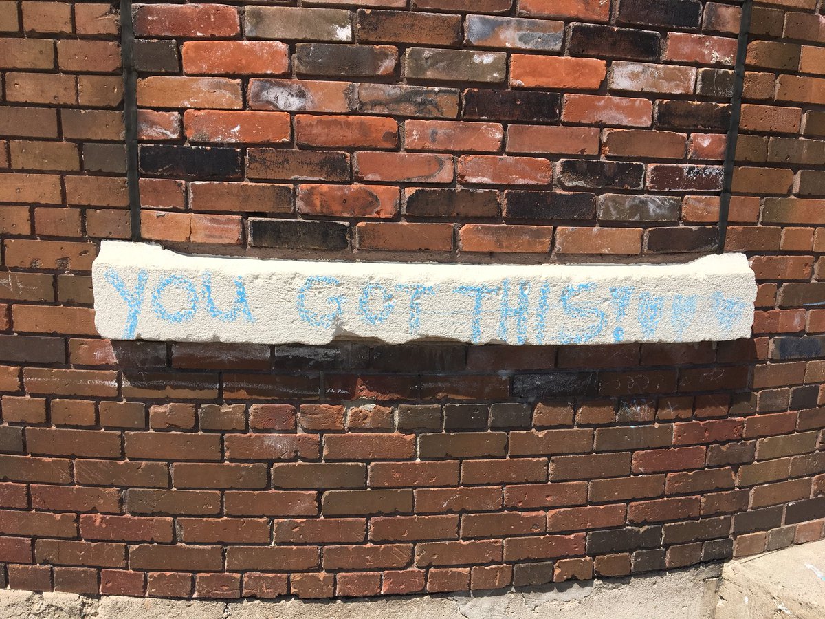 PrincipalFraser's tweet photo. Chalk Talk with @RothwellMrs @msmjhowell Inspiration from our @MajorBallachey grade 4’s.  “You got this.”  I love it. https://t.co/g0TOla9AqF