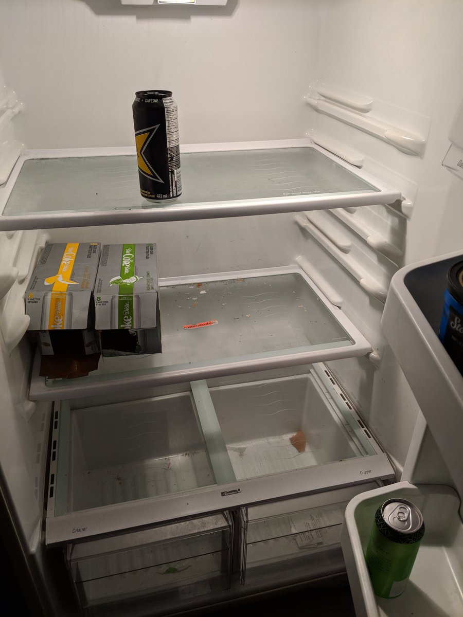 Hansen8SHFD's tweet photo. You know summer's getting close when your fridge at home looks like this and your cottage fridge looks like that. #stockingup #mothernaturesfault https://t.co/n1WepZTLKE