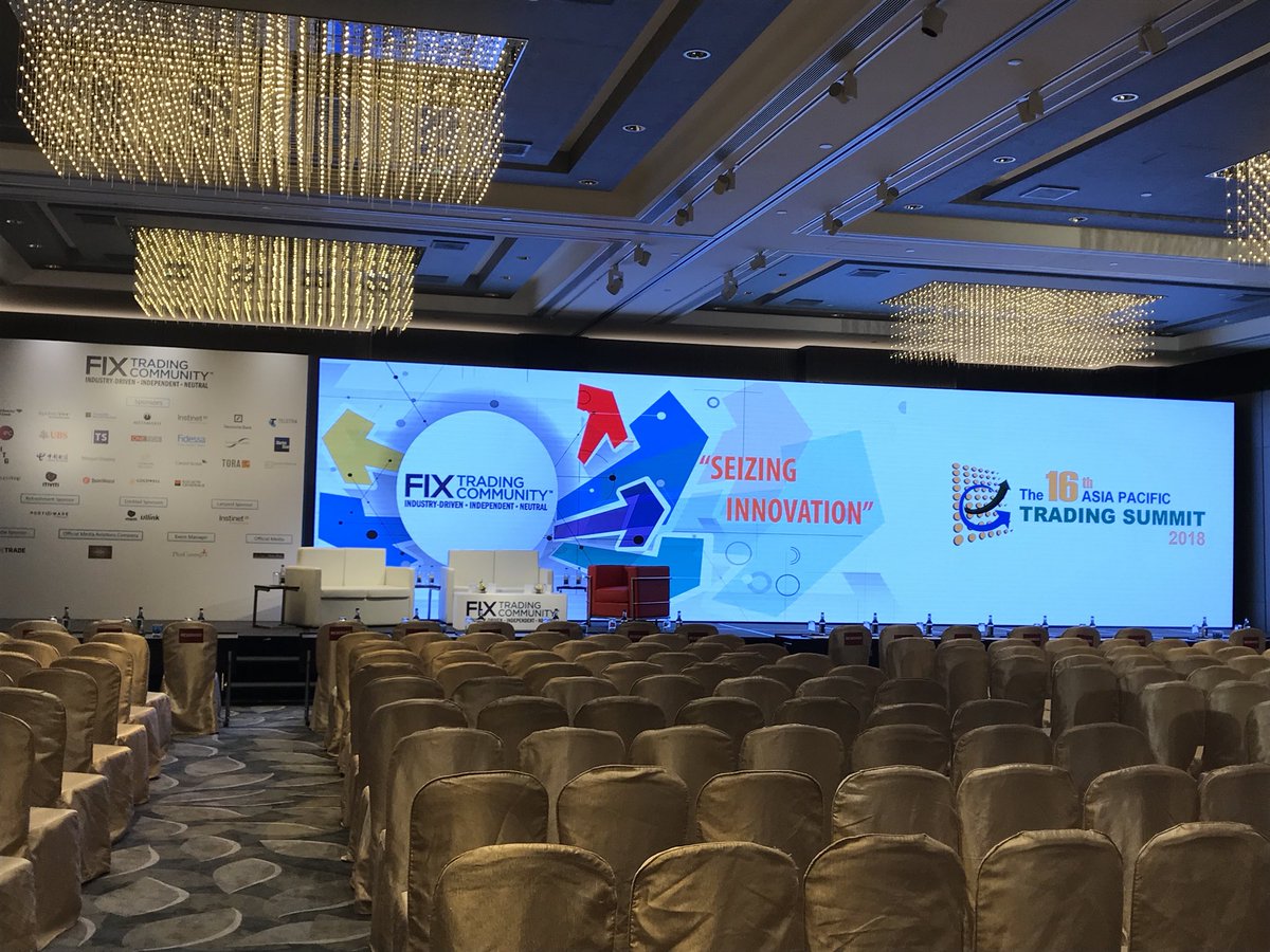 FIX_Events's tweet photo. The 16th Asia Pacific Trading Summit will start soon. #fix_events https://t.co/FBVik0i7G5