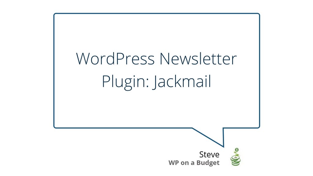 WPonaBudget's tweet photo. WordPress Newsletter Plugin: Jackmail https://t.co/EiSyqNlgvD #Jackmail #WordPress #WordPressTrainingVideos https://t.co/c7cUvFIwy3