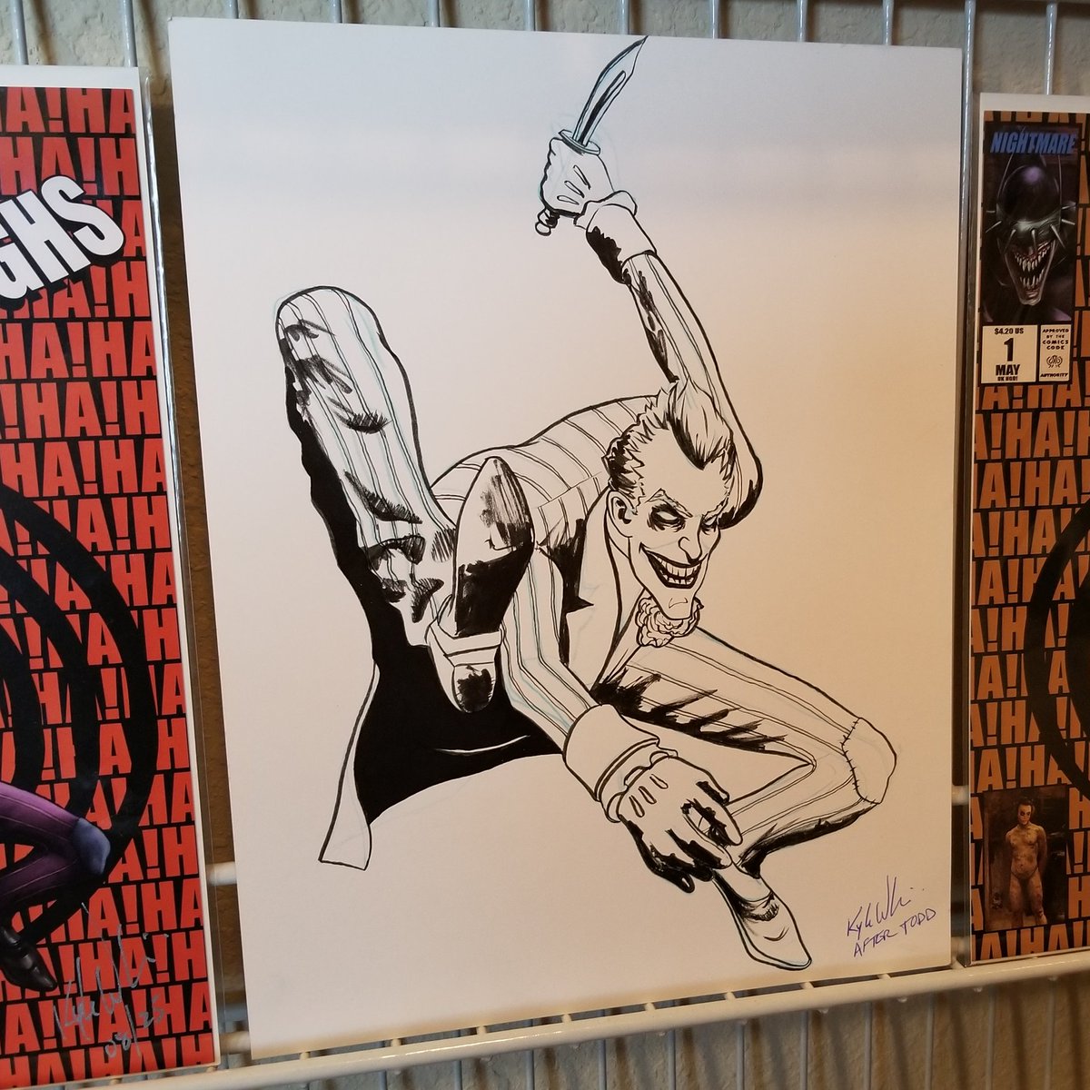 ArtOfKyleWillis's tweet photo. Madman Who Laughs artwork feat #TheJoker is at auction w/ a signed/numbered 1st print + a 2nd print of the finished artwork.
https://t.co/hbVEz63zHu
#batman #joker #asm300 #amazingspiderman300 #homagecover #variantcover #tributecover #coverswipe #homagevariant #toddmcfarlane https://t.co/9YsPvGtC82