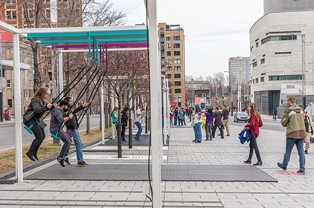 placedufort's tweet photo. Fun for everyone. The Place des Arts musical swings are back! Photo by @evablue #placedufort
.
Du plaisir pour tous. Les balançoires musicales de la Place des Arts sont de retour! https://t.co/JsstYgagHp