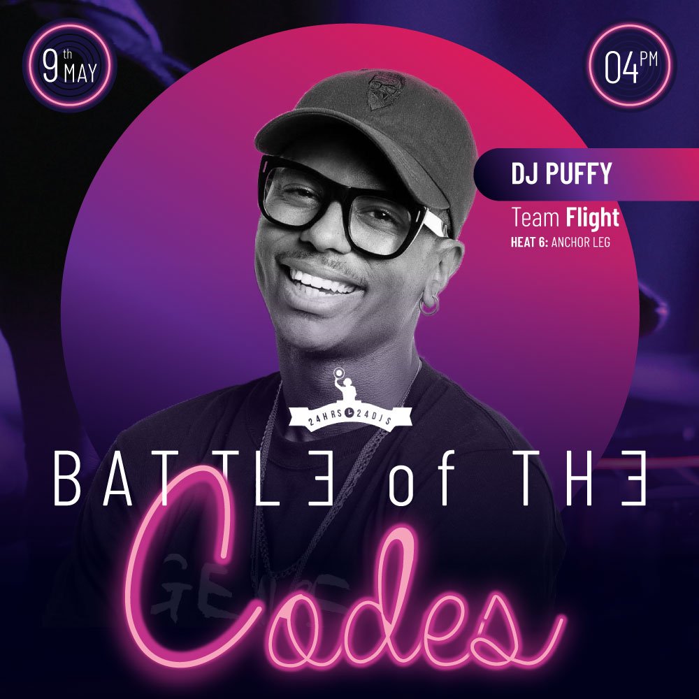 vibe105to's tweet photo. @DEEJAYPUFFY is really killing the crowd right now! So much energy and vibes! Keep casting your votes !#24hrs24djs #24hours24djs #24djs #battlecodes #teamflight #vibe105to #djpuffy https://t.co/OqCYFJw2Pj