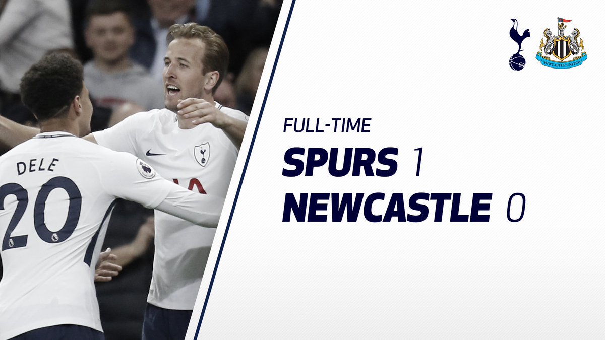 SpursOfficial's tweet photo. FULL-TIME: @HKane's strike secures a top-four finish and a place in next season's @ChampionsLeague group stages! 

#COYS https://t.co/NrQdubzOt3