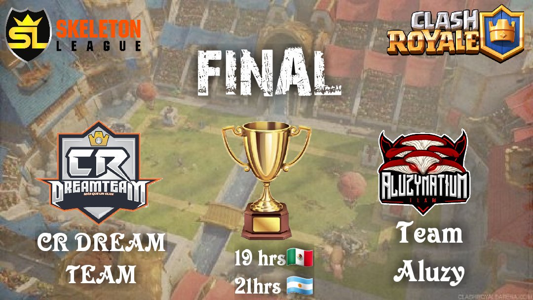 HOY TENDREMOS NUESTRA GRAN FINAL.. ¿QUIEN RESULTARÁ VENCEDOR? <a href="/CR_DREAM_TEAM/">CR DREAM TEAM</a> <a href="/TeamAluzy_GG/">Team Aluzy</a>
