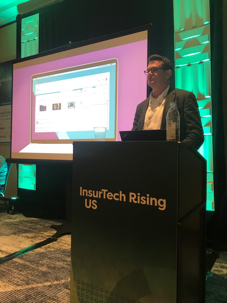 HamiltonInsures's tweet photo. “Fail to innovate through technology and risk being left behind. Those who do best will find a dynamic balance between the use of art and science,” says Hamilton Re Head of Specialty Reinsurance Richard Sammons during @InsurTechRising in #Boston. #InsurTechUSA https://t.co/VYJKxvwuTl