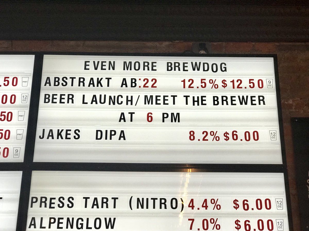 BrewDogShortN's tweet photo. Just over an hour to go until tap Jake’s DIPA! 

Come have some beers and hang with our brew wizard! https://t.co/fX4oymEAlb