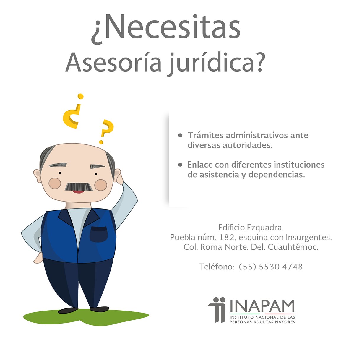 Prospera_MX's tweet photo. ¿Eres #AdultoMayor y necesitas asesoría jurídica? ¡En @INAPAM te podrán ayudar! https://t.co/O1c54lNiZB