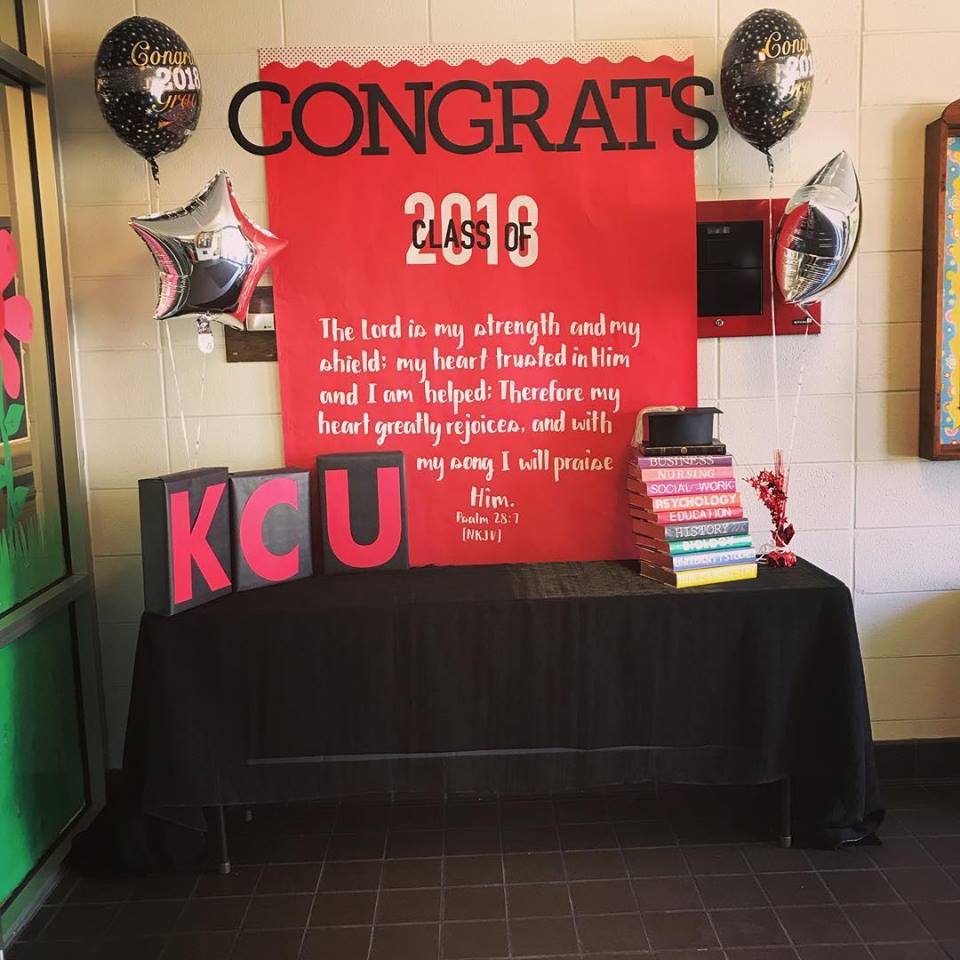 KCUYoungLibrary's tweet photo. Congratulations to all of our graduates from the library staff. We wish you the best of luck in your next endeavor. #ClassOf2018 #WeAreProudOfYou #KCUKnights #NowALumni https://t.co/g5g6eXVj4e