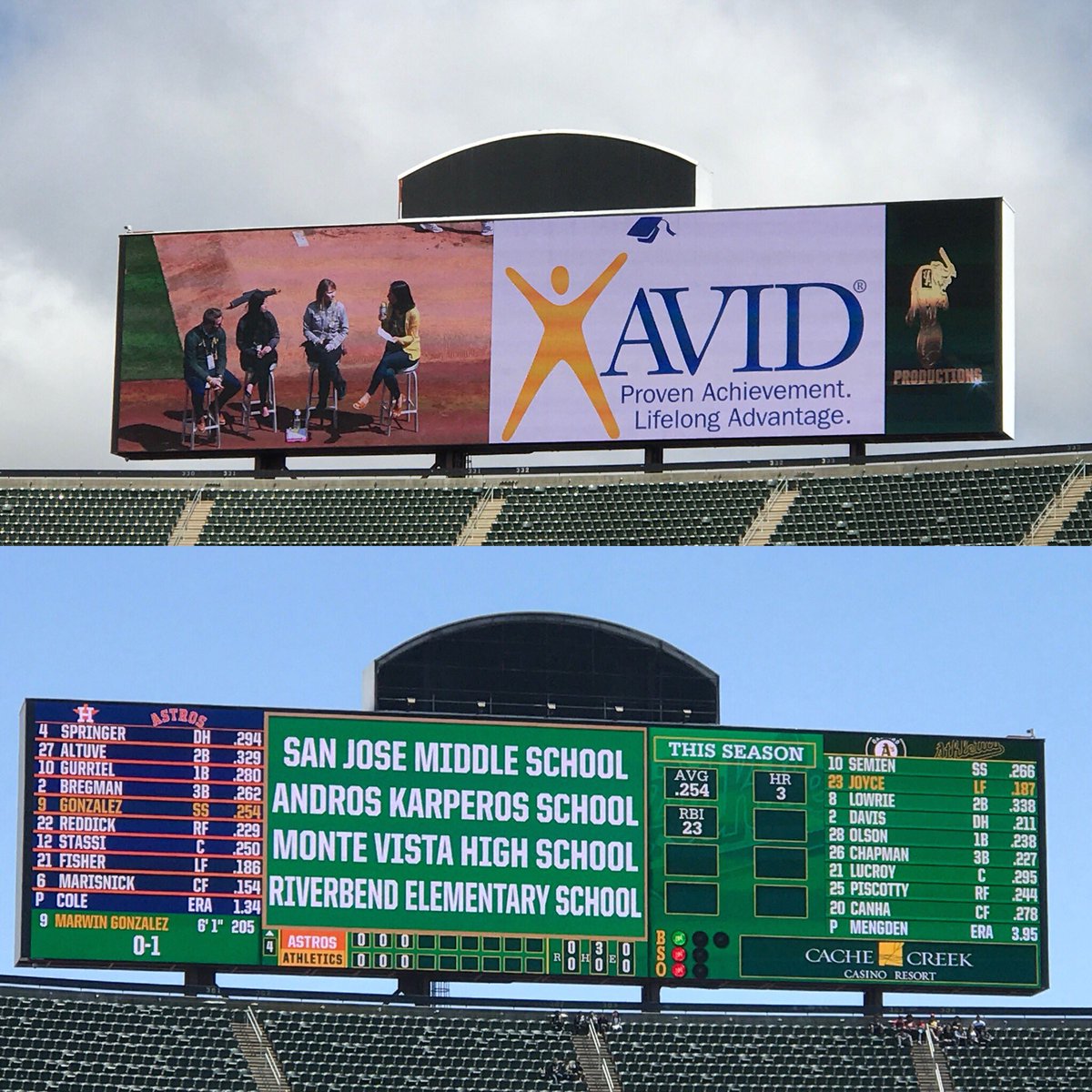 sjscorpions's tweet photo. SJMS AVID students attending Sports Career Education Day with the Oakland Athletics! @JustinMori35 @NUSDteach https://t.co/dILaZXAM8l