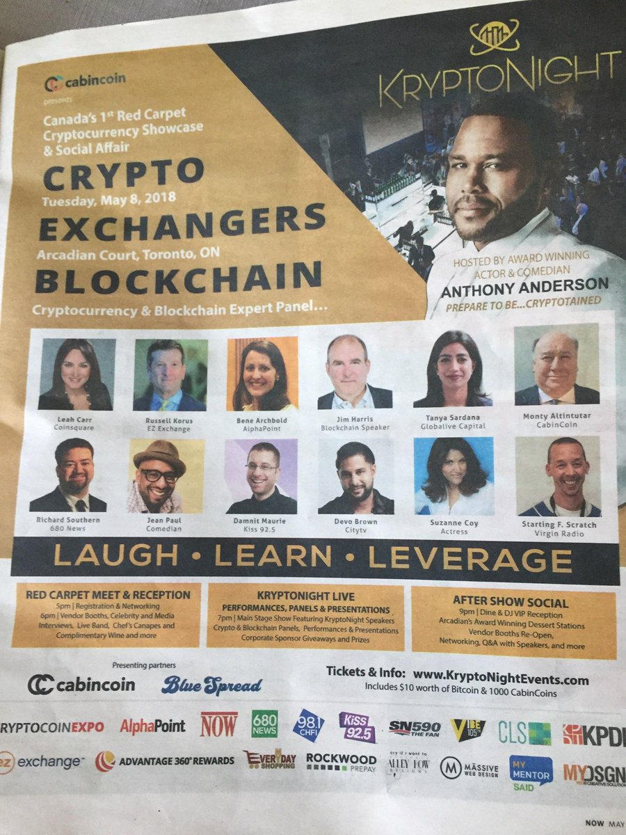 russellkorus's tweet photo. What an amazing #kryptonight last night, with @anthonyanderson as the moderator, my panel was a big hit! So much fun! Can't wait for the next one! #ezexchange https://t.co/6I11jPyf4r