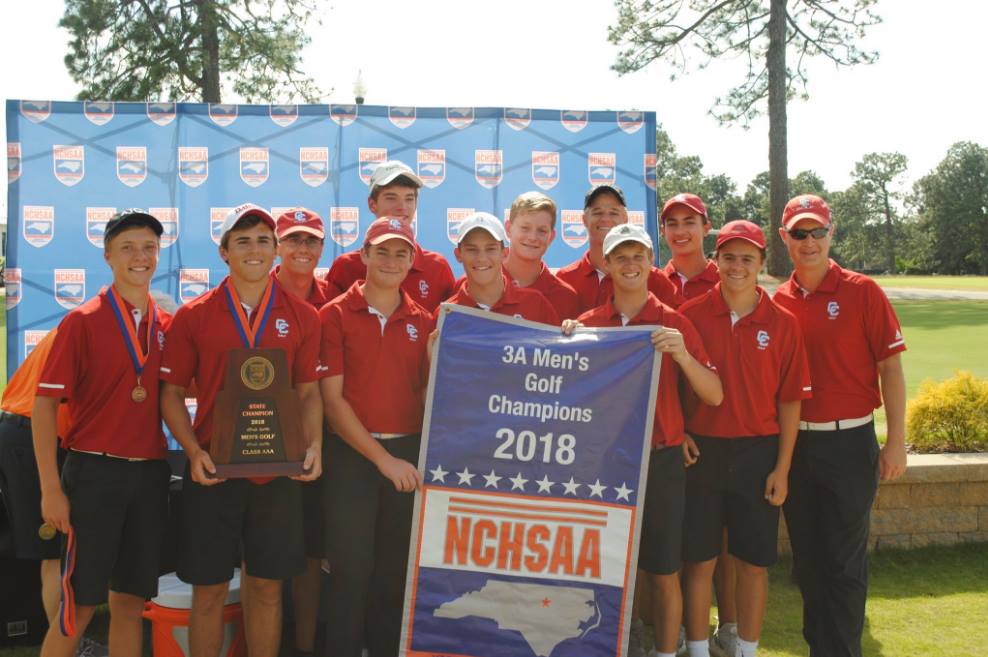 Congrats to the Men's Golf Team on their 3A State Championship win!! #redmachine #ExcellenceInAthletics <a href="/cchsbombsquad/">CCHS Golf</a>