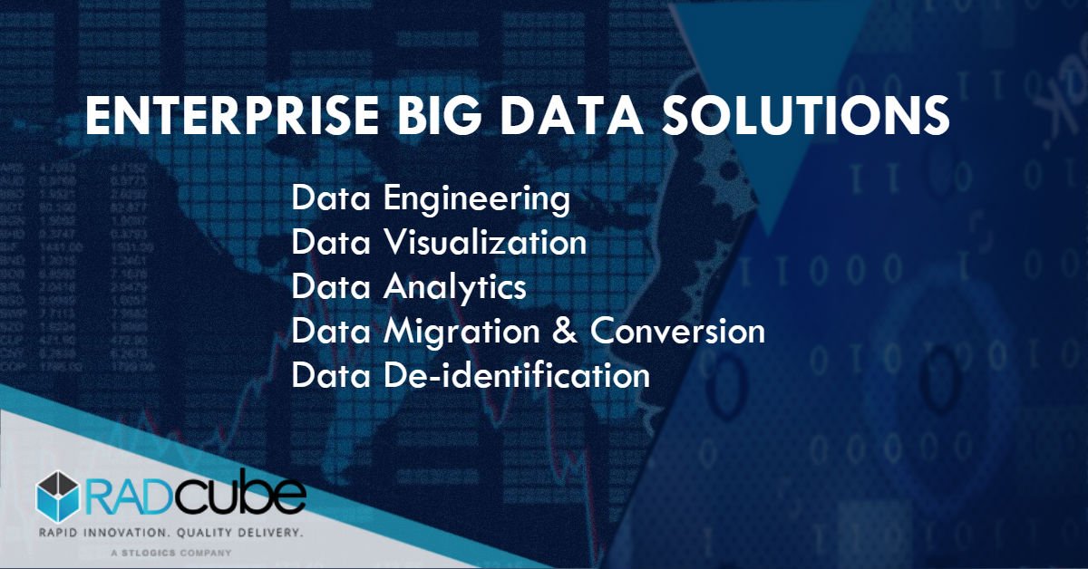 RADcubeAlerts's tweet photo. @RADcubeAlerts Enterprise #BigDataSolutions
#Dataengineering #Datavisualization #DataAnalytics #DataMigration & #DataConversion #Datadeidentification https://t.co/moO69JwzKR https://t.co/YVBZQ9qm47