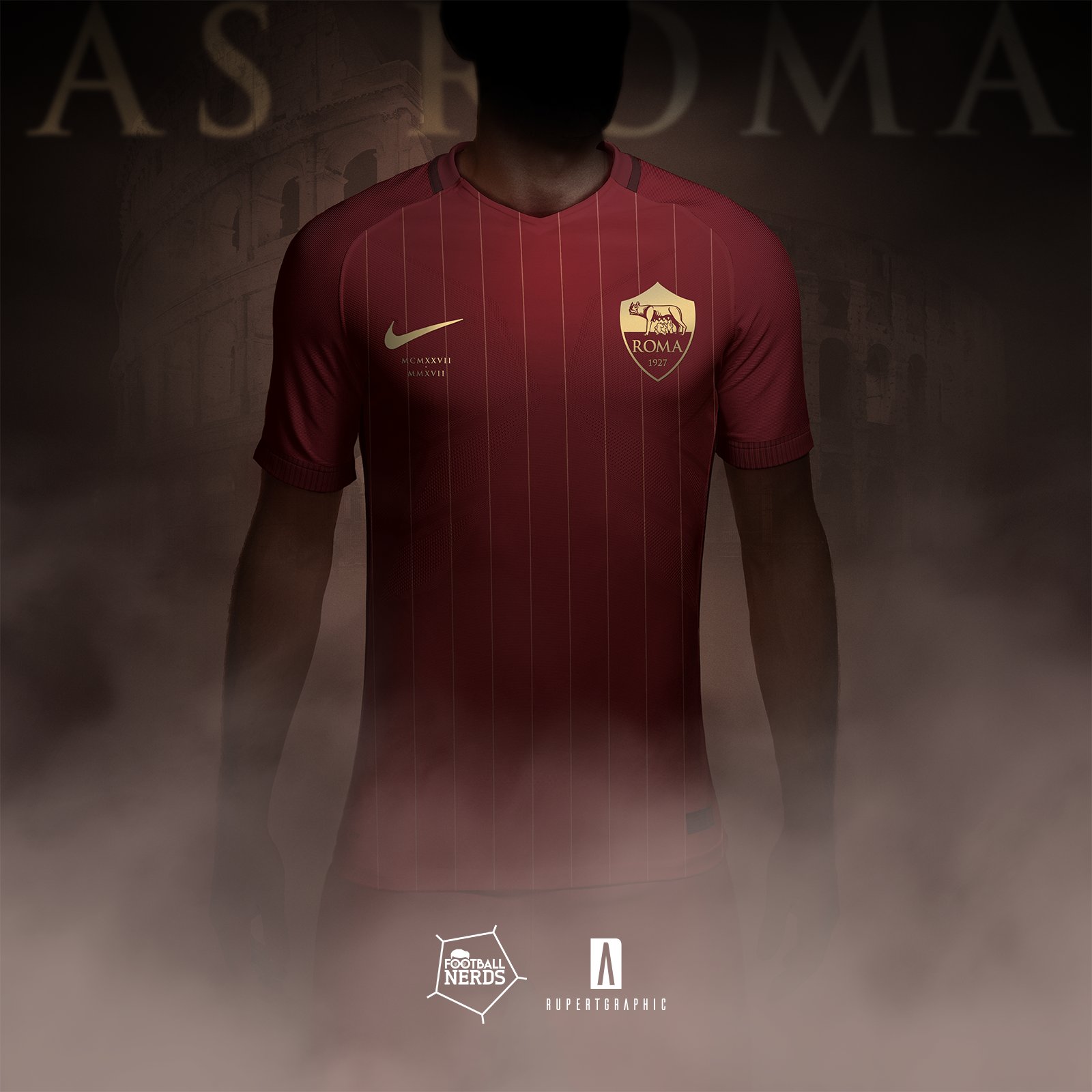 AS Roma Español Twitter: "Mientras esperamos las camisetas @Nike de la #ASRoma para la próxima temporada, @Forza27_RS ha seleccionado 12 diseños de camisetas creados por fanáticos romanistas, incluyendo este de Alberto