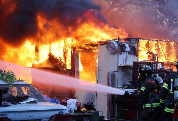 Huge house fire on Riverside Road in Watsonville Wednesday morning.