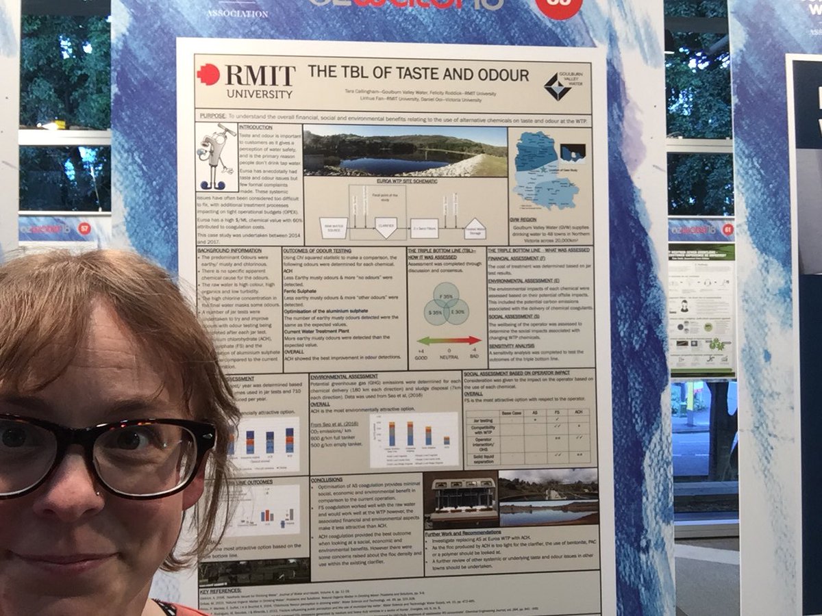 taradaniel123's tweet photo. Equally excited and terrified to be giving a pitch about taste and odour as part of the โsafety differentlyโ stream at #ozwater #sheppresent @GVWater https://t.co/8WendSt6Hf
