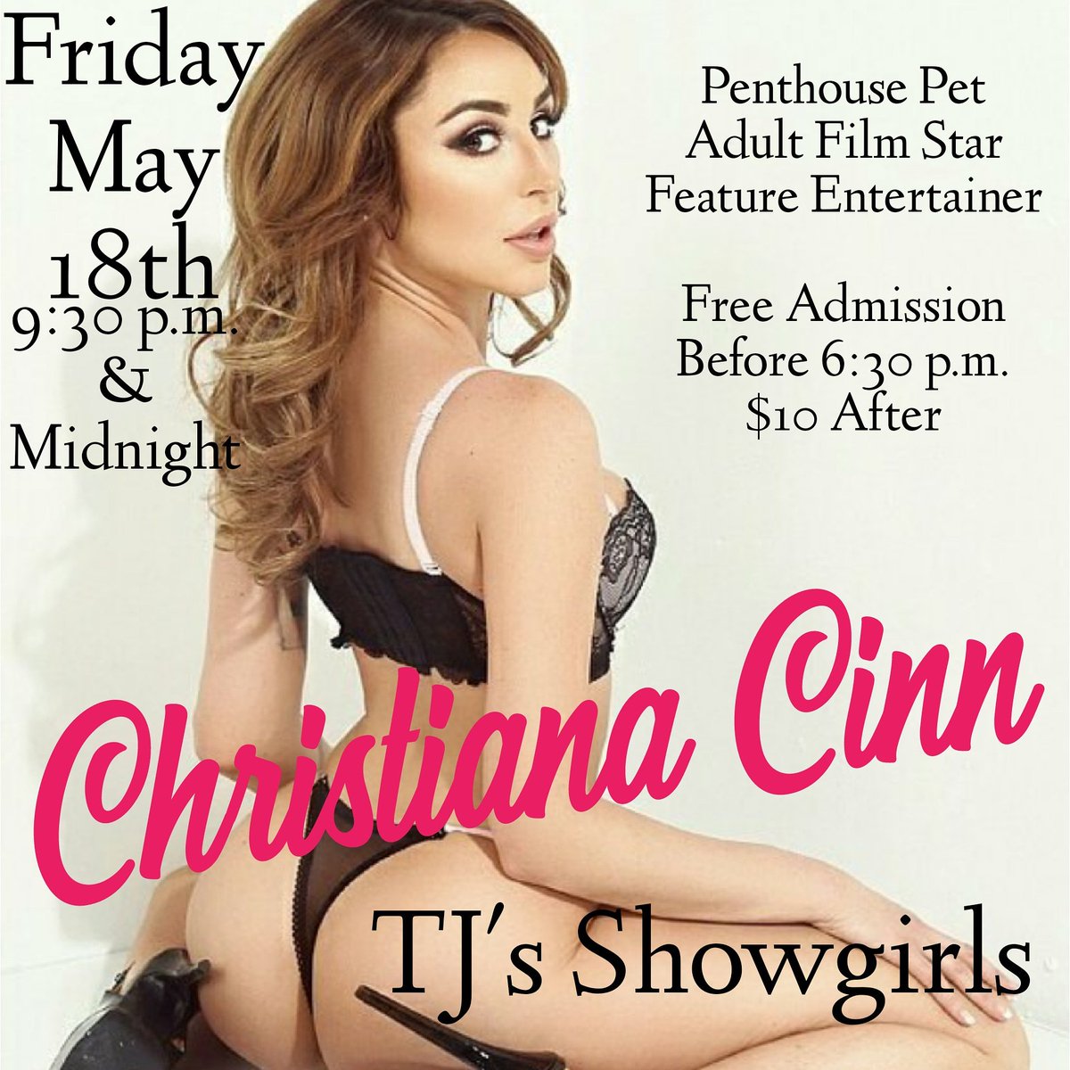 TJ's Showgirls Theater on Twitter "C H R I S T I A N A C I N N in OC