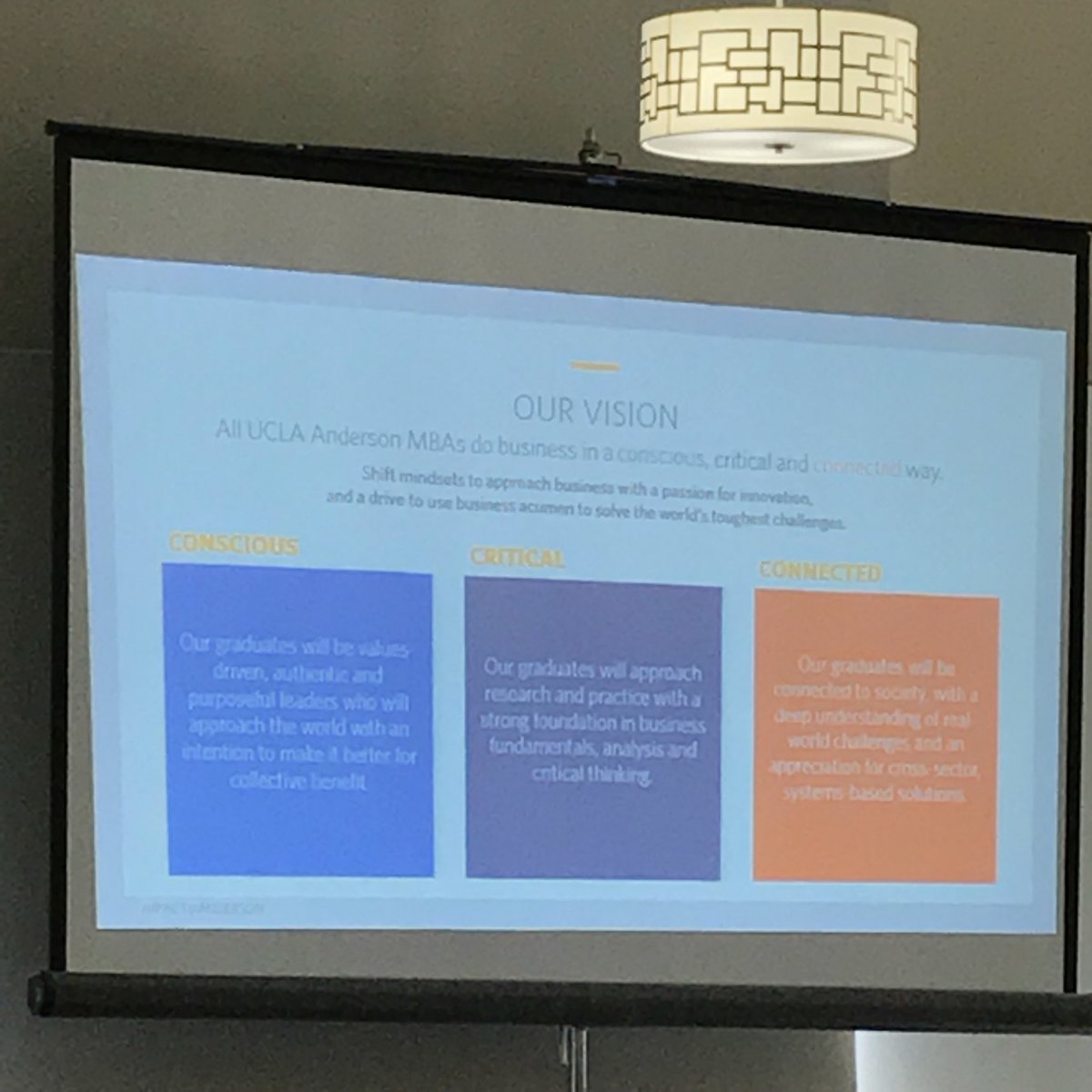 MNDNCH's tweet image. Inspiring messaging coming out of the @uclaanderson all-staff meeting. Props to my colleague @SIBhavna on  working to shape conscious, critical, &amp;amp; connected students thru core curricula, not just individual courses.
#whyanderson #bschool