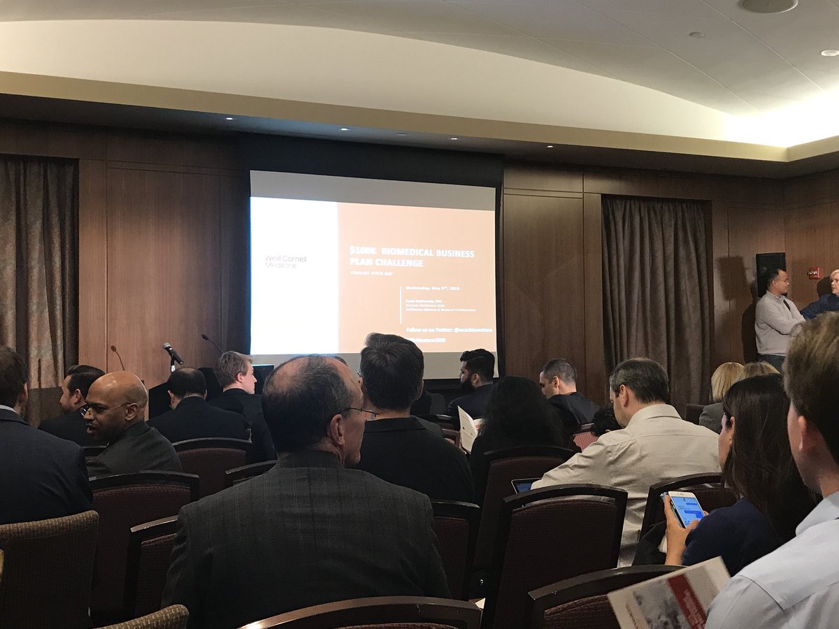 SaadMahmoodMD's tweet photo. Great turnout for the @WeillCornell #biomedical #business plan #challenge ! https://t.co/lHlvZtUWi2