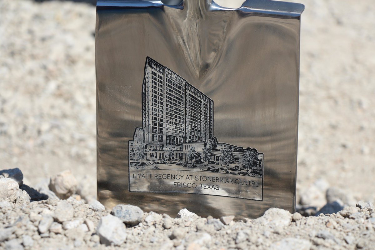 Today, Mayor Jeff Cheney, city staff, and City Council members helped break ground on a new, luxury @hyatt Regency hotel at <a href="/ShopStonebriar/">Stonebriar Centre</a>. The project features a conference center, parking garage and a 3,000 square-foot <a href="/friscolibrary/">Frisco Library</a>. Click: bit.ly/2wqQZJL