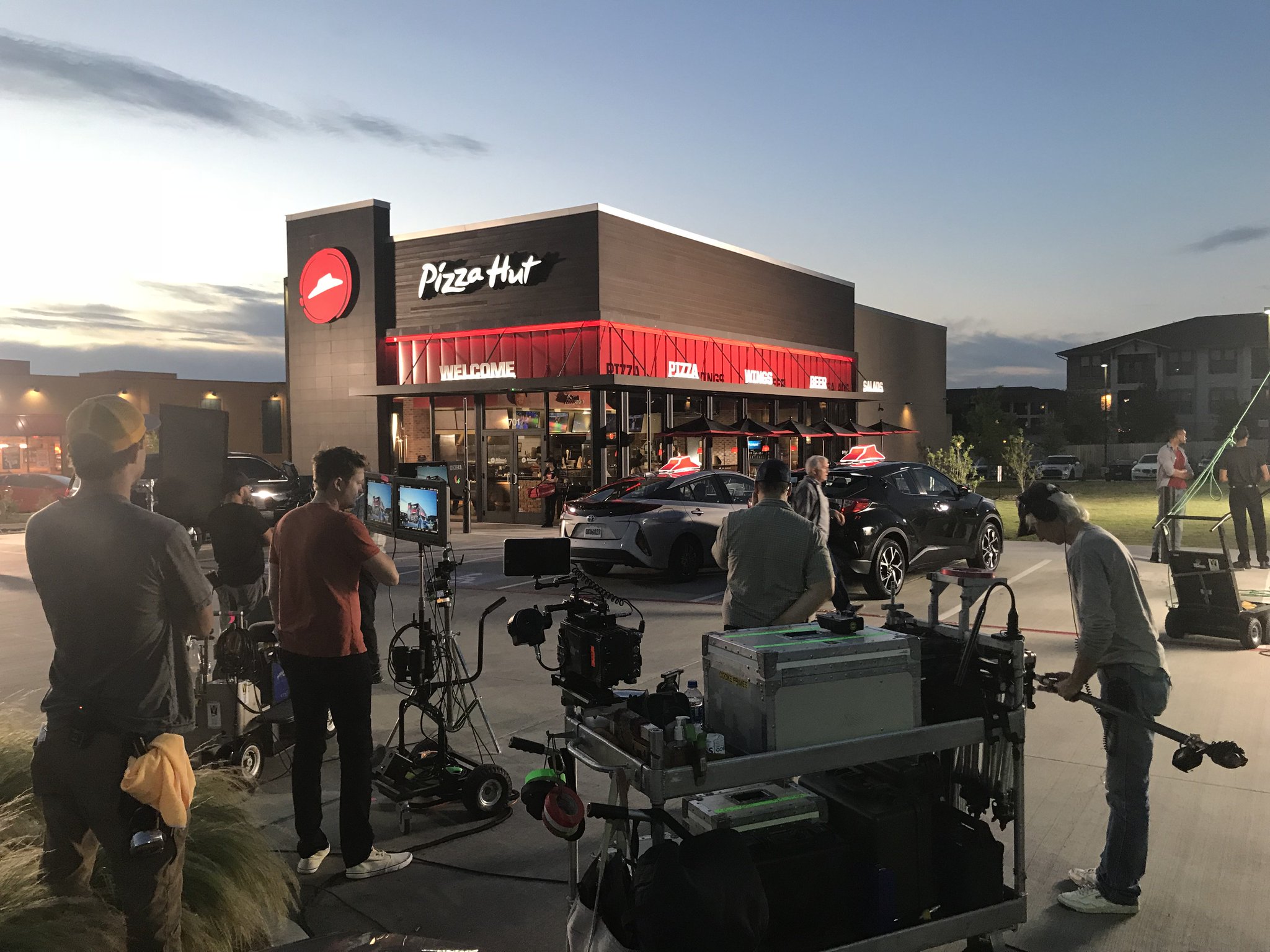 Pizza Hut on Twitter "A little behind the scenes look while shooting