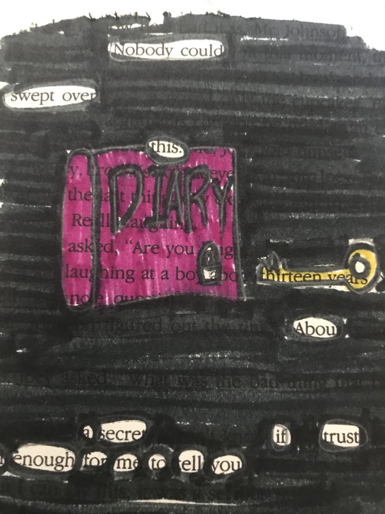 Tranter_TDSB's tweet image. These Gr5/6 Ss were tasked to create blackout poetry to send a message about wellness and mindfulness. Love how relevant these examples are to their lives... gave me goosebumps!! @LC2_TDSB #BetterThanAWorksheet