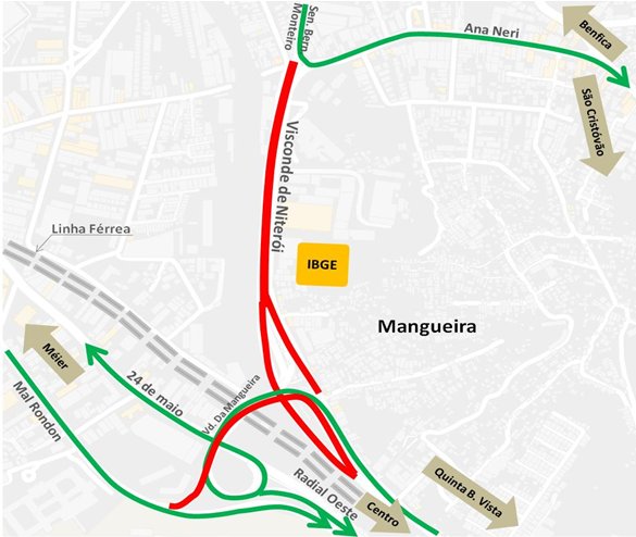 OperacoesRio's tweet image. MANGUEIRA: No próximo domingo (13/05), será realizada a implosão do antigo prédio do IBGE. A Rua Visconde de Niterói será interditada. Veja o esquema especial de trânsito e transportes elaborado para a operação. Acesse: bit.ly/implosaopredio…