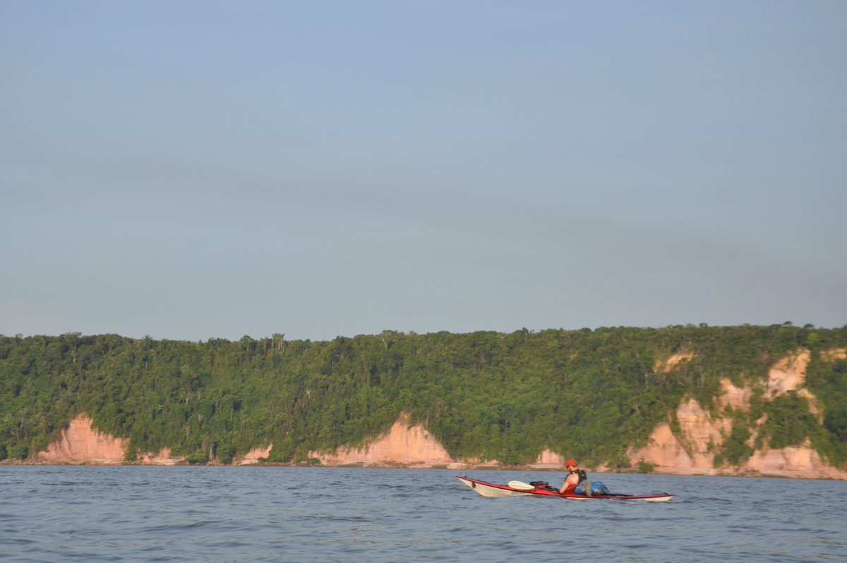 Tarran008's tweet image. Three quarters through an 10 hour kayak day heading towards Manaus I take a pause for 15 minutes at 3:15pm like we did everyday to tuck into some beef jerky and refuel for another 2.5 hours of kayaking.

#Photo from expedition to #kayak the length of the Amazon river. #travel