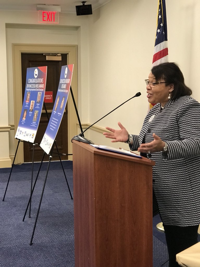 ncceseu's tweet photo. “What was shared today is the tip of the iceburg of the goodness that’s going on for our students in public education. Don’t hide your light under a bushel. Tell your stories.” - #NCCESEU Chair Princess Moss, closing out the #RISEAward2018 ceremony. https://t.co/wkez6Cs3V7