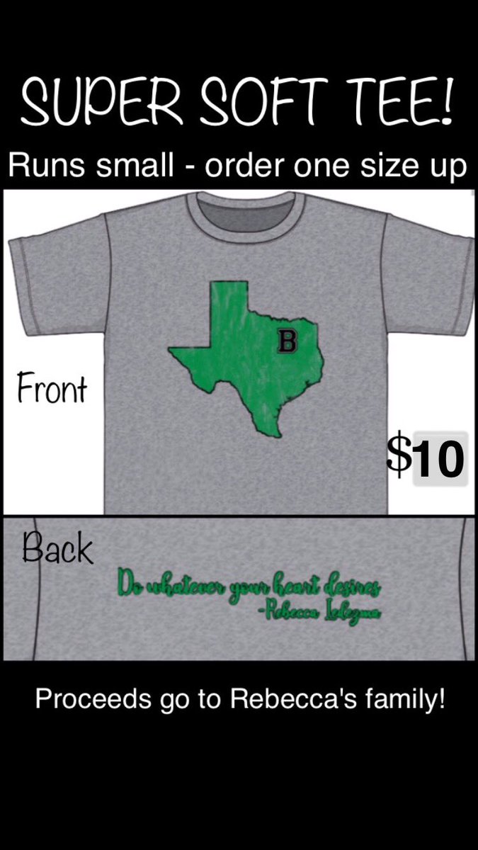 bhsmediators's tweet photo. On Friday, 5/11/18, we will continue the fundraiser for Rebecca Ledezma’s family. Bring $10 if you’d like a TShirt @BerknerHS https://t.co/WHEoXj4bX7