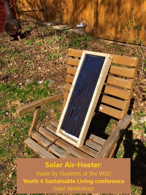 paulleoclarke's tweet photo. Great group of Students at #WSD #Y4SL conference #solarworkshop created this awesome 20x60cm working solar-heater in 45 min! Made with mostly re-cycled/claimed/purposed stuff! (Link to video of prototype made by @RBRussellHS Sunshine Circle in '16 here: https://t.co/SQsEdhzxBt https://t.co/YFiSI4zGTM