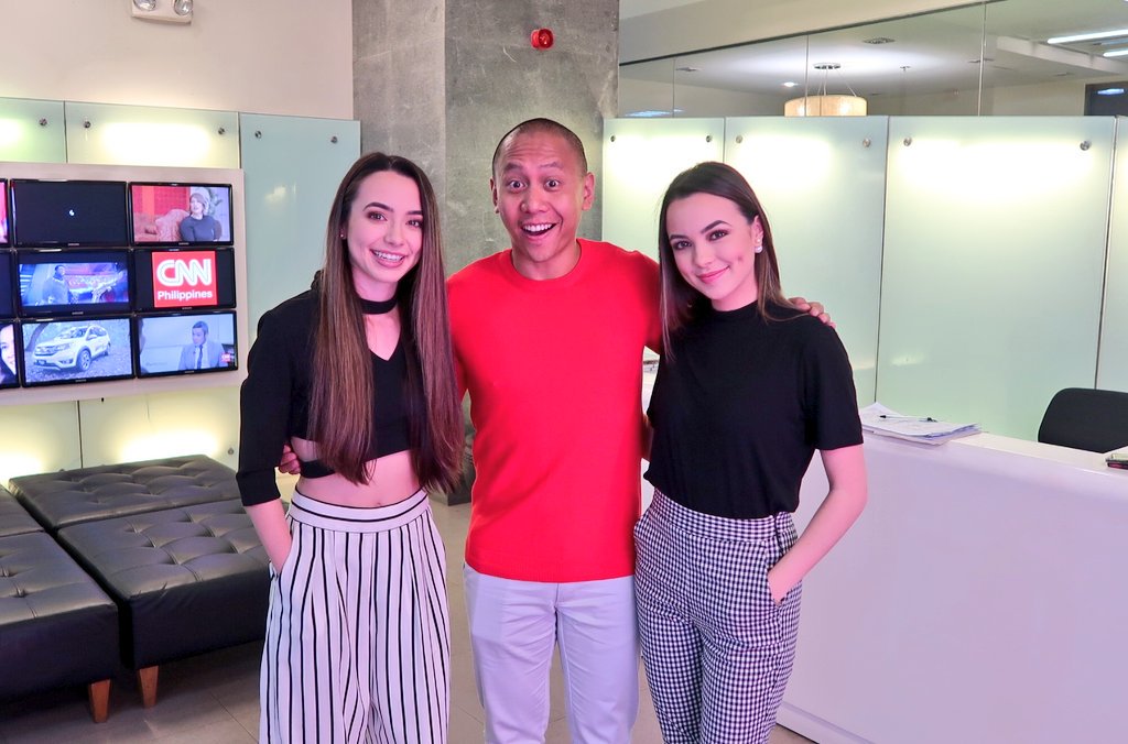 MikeyBustos's tweet image. For those if you in the Philippines, catch @VanessaMerrell @veronicamerrell and I on @cnnphilippines at 7AM to talk @YouTubeFanFest. PS - I can totally tell the @MerrellTwins apart! 🙂 #YTTFPH