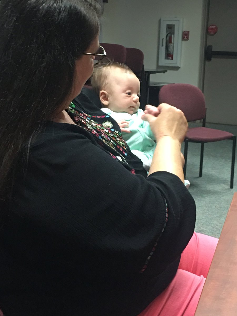 Youngest WordPress User Group attendee? Amelia is rocking it at 2 weeks! #wpchs #wp #wordpress <a href="/wpCHS/">WordPress Charleston</a>