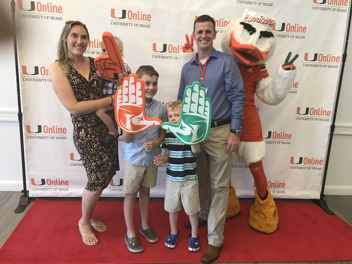 RandyParksFL's tweet photo. Kids got to meet Sebastian which they loved and a picture on the U! Love being able to share this with them! Ready to walk and make the dream a reality! #umiamigrad #CaneGrad! #UOnline #Umiami https://t.co/LxXlS0hlaF