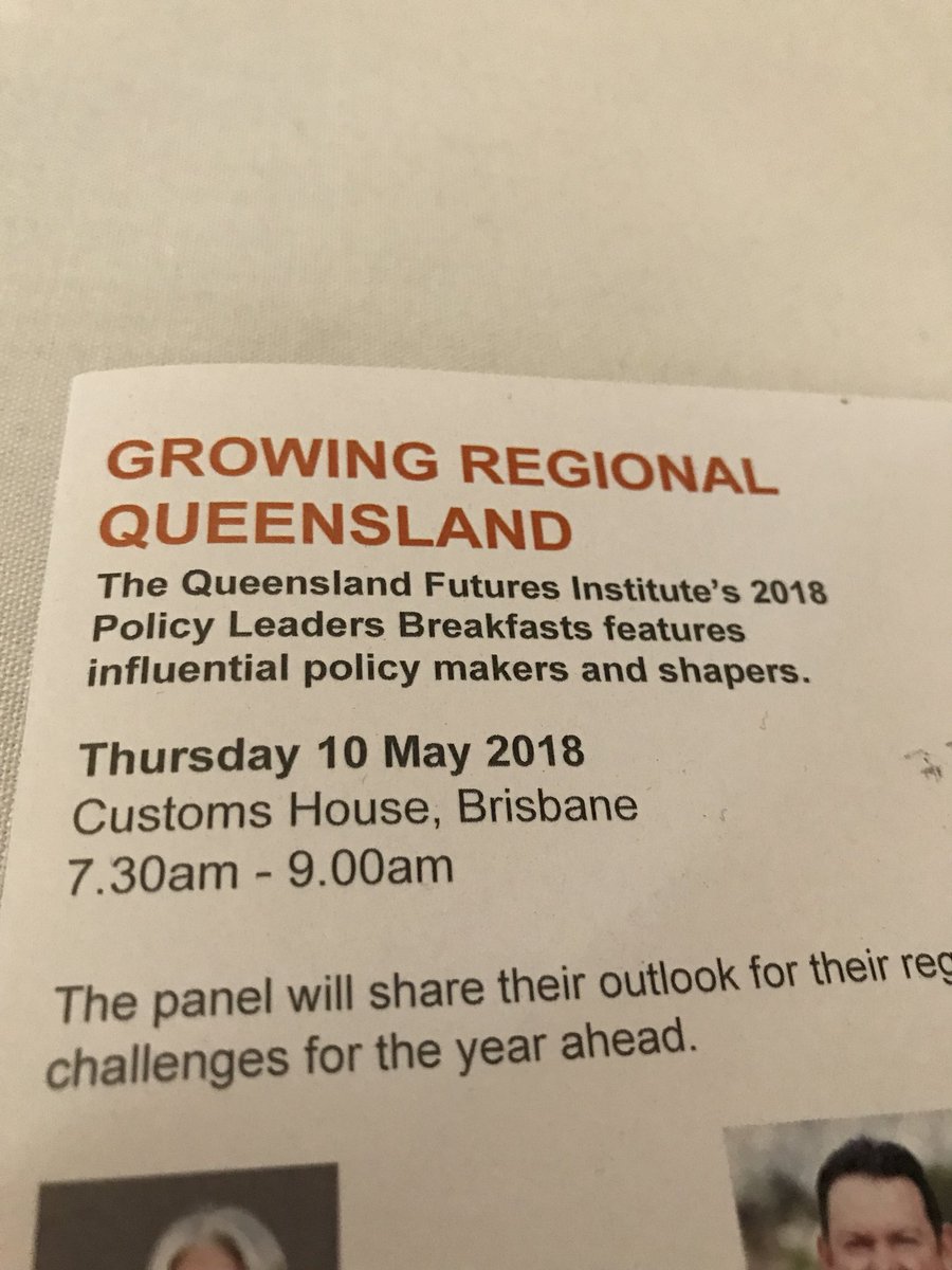 CorrieAboutAg's tweet photo. “Build the infrastructure now for the people who will come” - Growing Regional Qld @QldFutures https://t.co/8U2ZF5fnkk