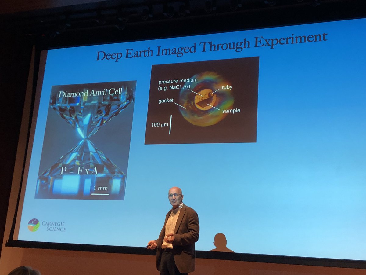 CarnegieGeoPhys's tweet image. The diamond anvil cell!! 💎💎 Here’s how scientists can recreate the very high pressures inside our Earth.... and beyond! #DiamondScience