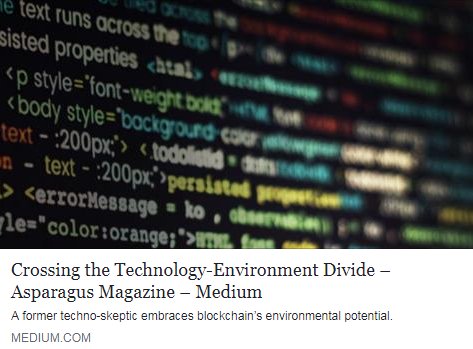 GLOBE_Series's tweet photo. "But here we are, in the early days of #blockchain, & people already seem to be envisioning its use in relation to larger #environmental challenges."
Inspired by several tech panels at #GLOBEForum2018, read full article ππhttps://t.co/E07OOsRtmX #renewableenergy #innovation https://t.co/t2U9xfJaB6