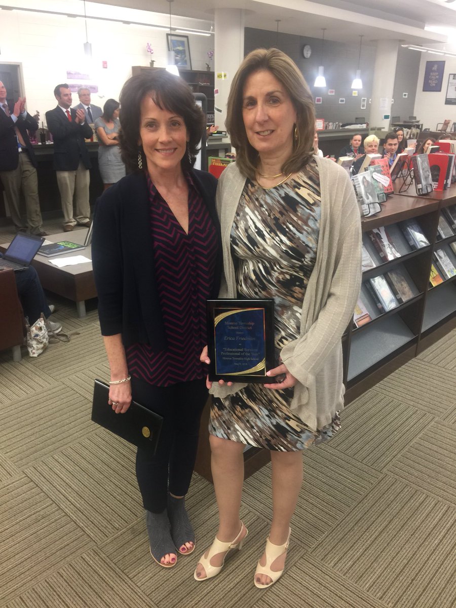 MonroeTownHS's tweet photo. Congrats to Elena Blake Weber &amp; Erica Friedman , MTHS Teacher of the Year and MTHS Educational Support Person of the Year respectively! https://t.co/Yslfk54nlN