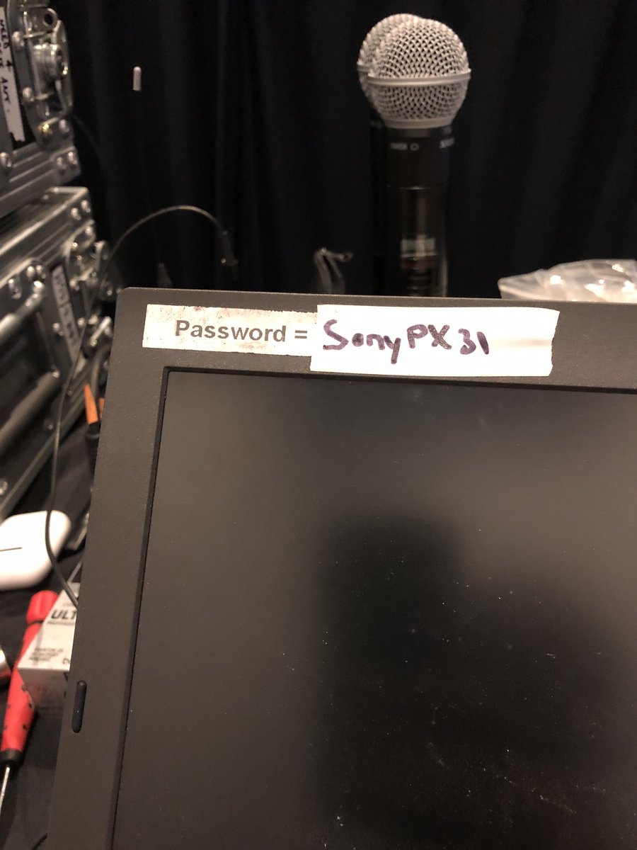 chrisriddell's tweet image. Password security is a big thing here today #security #whatsecurity 😂😂