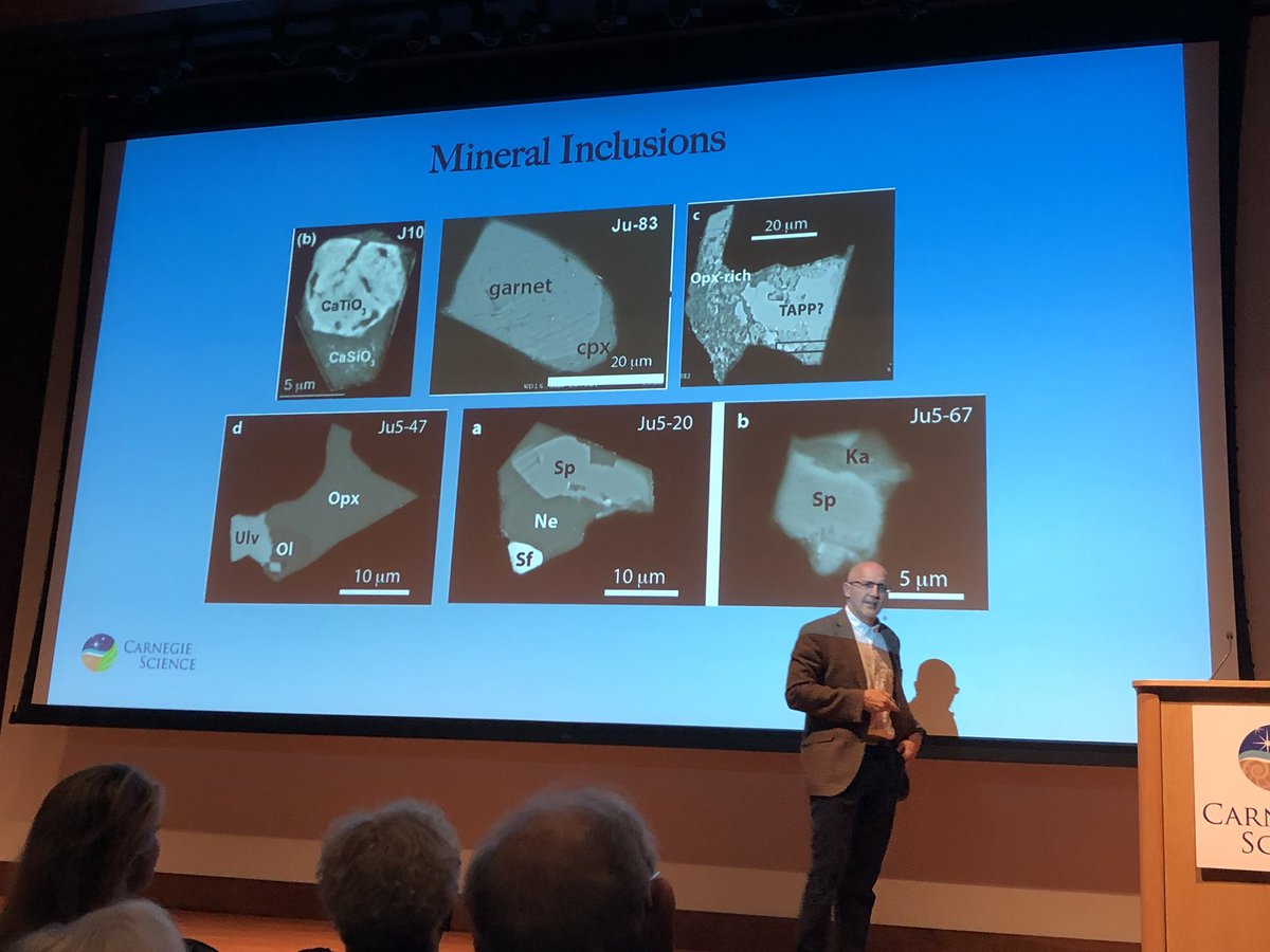 CarnegieGeoPhys's tweet image. Tiny minerals hidden in super deep diamonds can reveal what the bulk composition was, and they trace a very deep and long carbon cycle. #DiamondScience