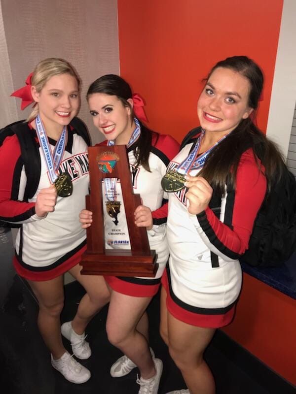 Lake Mary Cheer (@lakemarycheer) on Twitter photo And just like that the 2018-19 cheer season begins! Passing the torch off to your new Varsity Cheer Captains <a href="/ArdenRusso/">Arden Russo</a>, <a href="/MVinacco/">Marissa Vinacco</a>, & @kendyljaeb! Congrats ladies, make us proud!!!❤️ And just like that the 2018-19 cheer season begins! Passing the torch off to your new Varsity Cheer Captains <a href="/ArdenRusso/">Arden Russo</a>, <a href="/MVinacco/">Marissa Vinacco</a>, & @kendyljaeb! Congrats ladies, make us proud!!!❤️