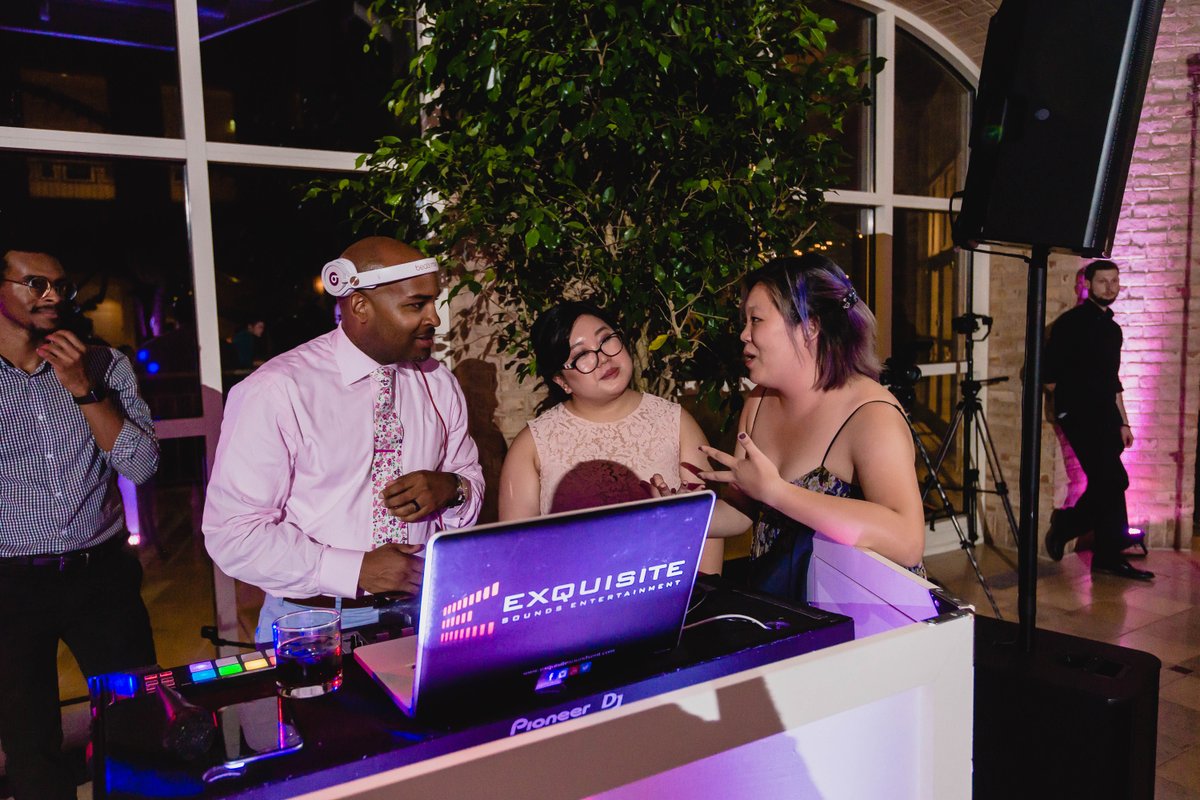 All 3 of us are looking at her like, "no, that's not an actual song..." 😀 IT's ok though, we don't mind the requests here and their. It's our party for the night right!! Let's enjoy it to the fullest....

#atlantaweddingdj #exquisitesoundsent #weddingdj #entertainment