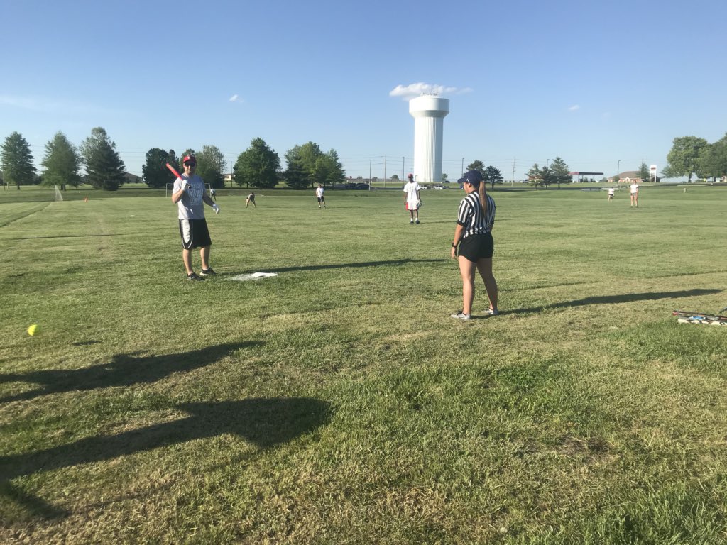 sfccmopresident's tweet image. At tonight’s annual @sfccmo faculty/staff vs students softball game, I mentioned the year I last played recreation softball.  Our pitcher and @sfccmo history professor politely pointed out that that year was the same year he was born. #oldman #3for4 #studentswinby3