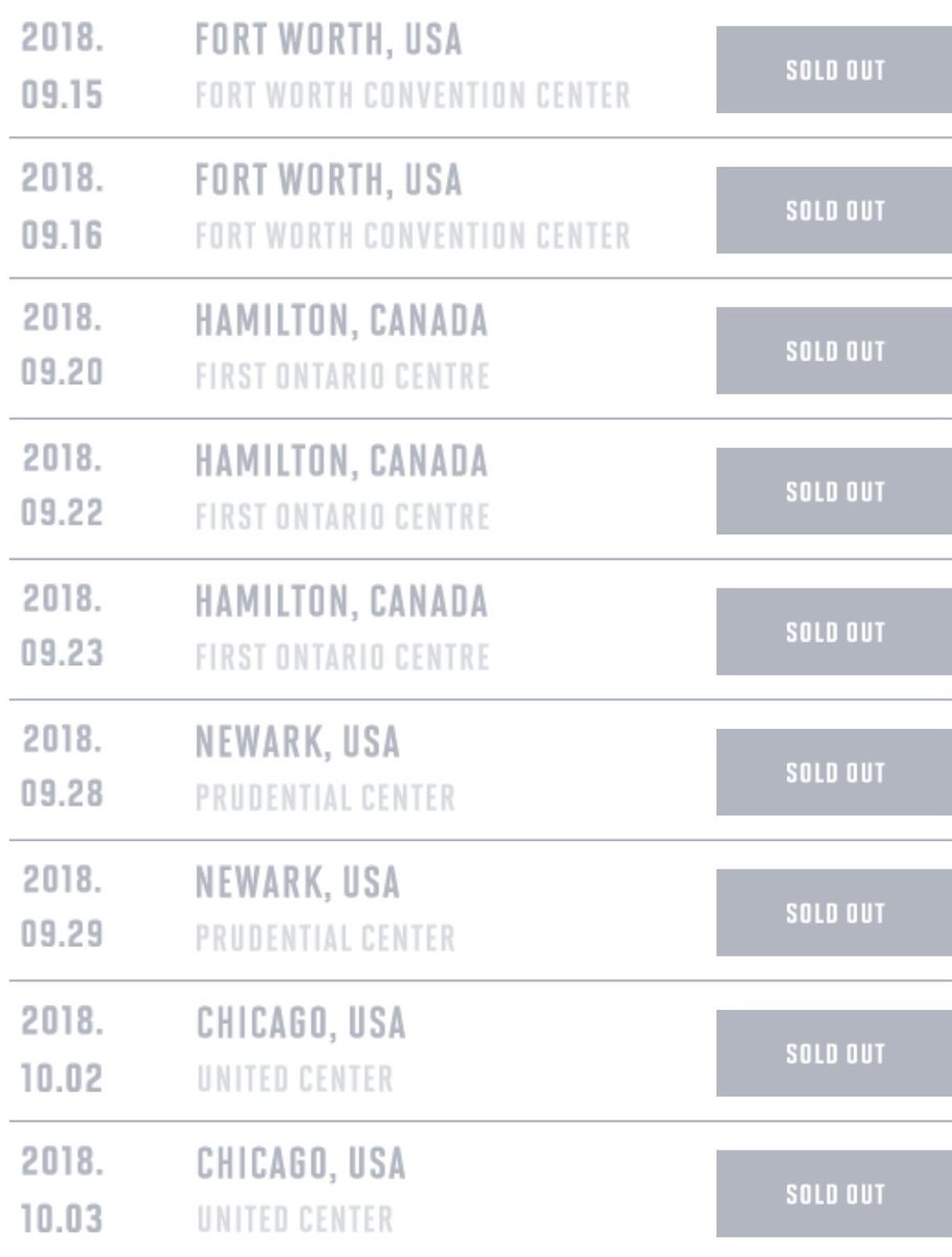BTSx50States's tweet photo. [📣 Update]

All 14 North America dates of @BTS_twt #LOVE_YOURSELF World Tour are official sold out. https://t.co/UM1UV1BZyV